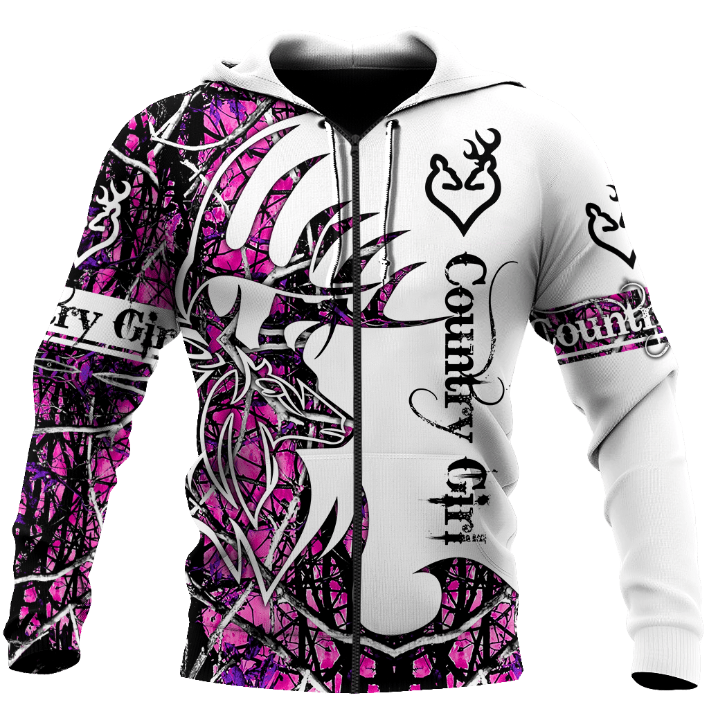 All Over Printed Beautiful Country Girl Hoodie MEI-MEI