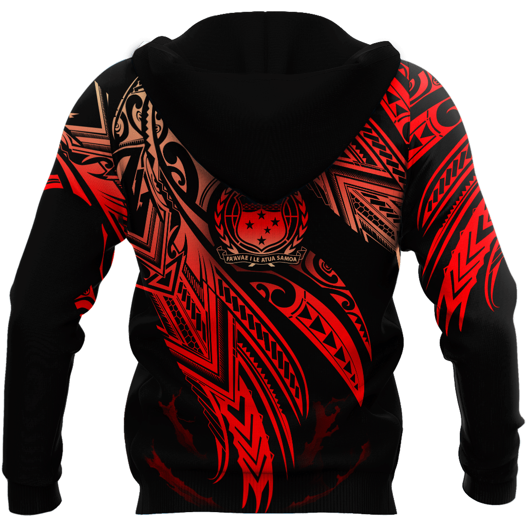 Amazing Samoa Polynesian D Tattoo Unisex Deluxe Hoodie ML