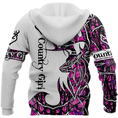 All Over Printed Beautiful Country Girl Hoodie MEI-MEI