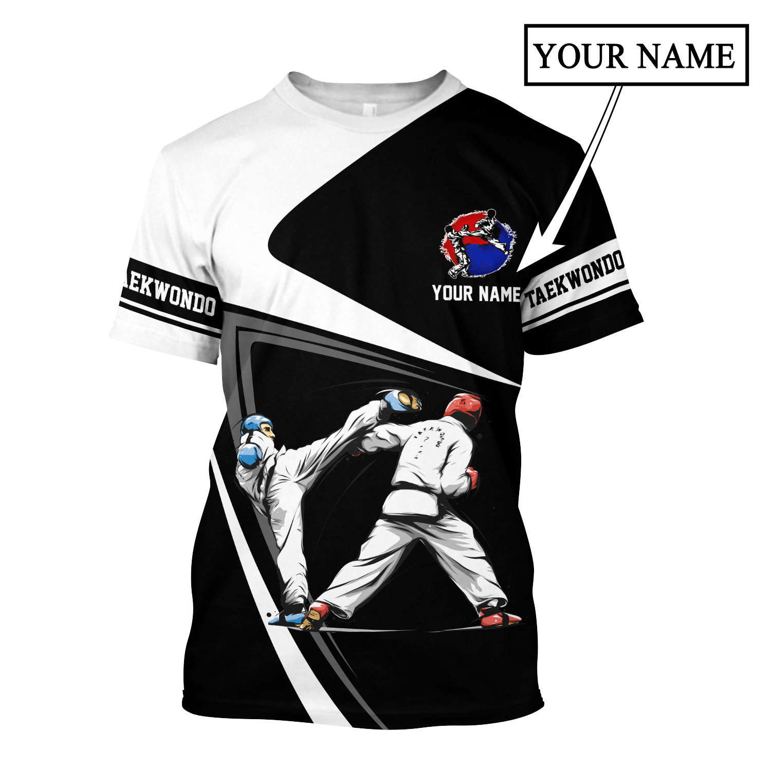 Customize Name Taekwondo Hoodie For Men And Women DD