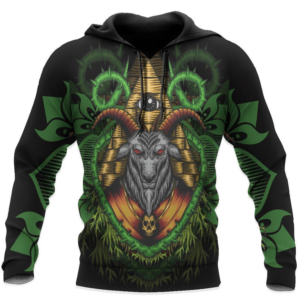 God Of Skull Satanic Hoodie For Men And Women VP