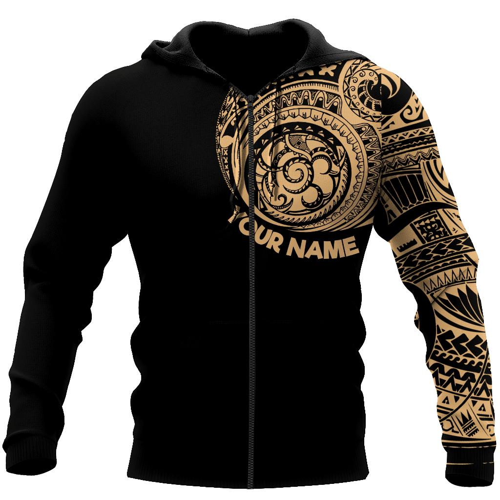 Amazing Polynesian Traditional Tattoo Personalized Unisex Deluxe Hoodie ML