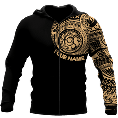 Amazing Polynesian Traditional Tattoo Personalized Unisex Deluxe Hoodie ML