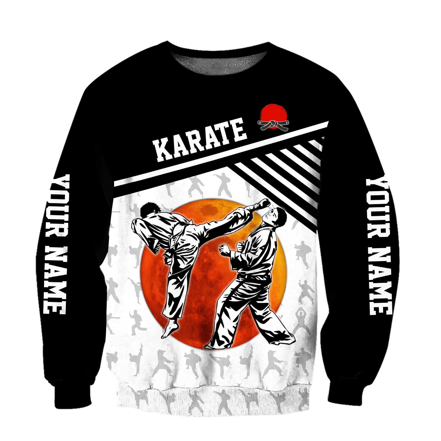 Customize Name Karate Hoodie For Men And Women MH