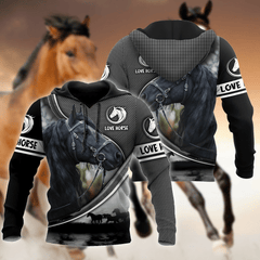 Beautiful Friesian Horse Hoodie For Men And Women VP