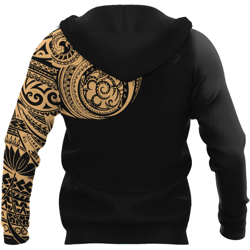 Amazing Polynesian Traditional Tattoo Personalized Unisex Deluxe Hoodie ML