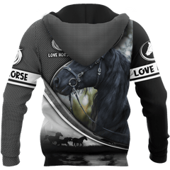 Beautiful Friesian Horse Hoodie For Men And Women VP