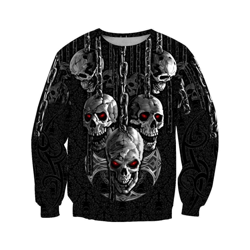 Dark Art Skull Hoodie For Men And Women JJW