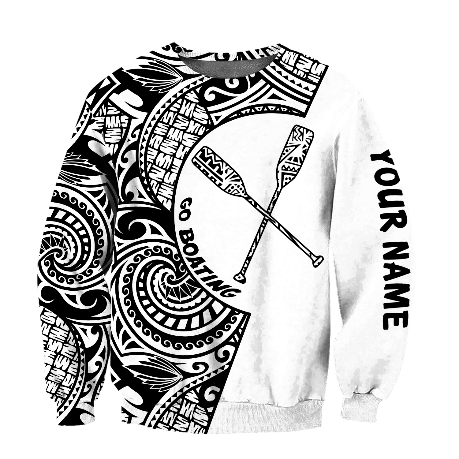 Amazing Polynesian Go Boating Personalized Unisex Deluxe Hoodie ML