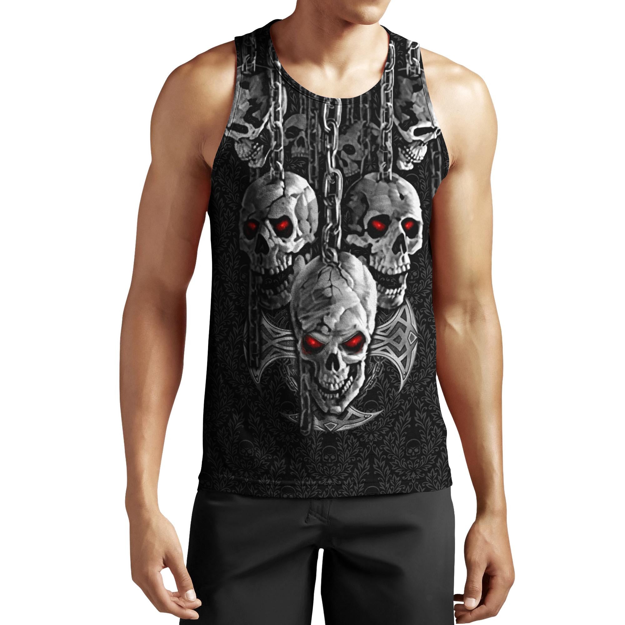 Dark Art Skull Hoodie For Men And Women JJW