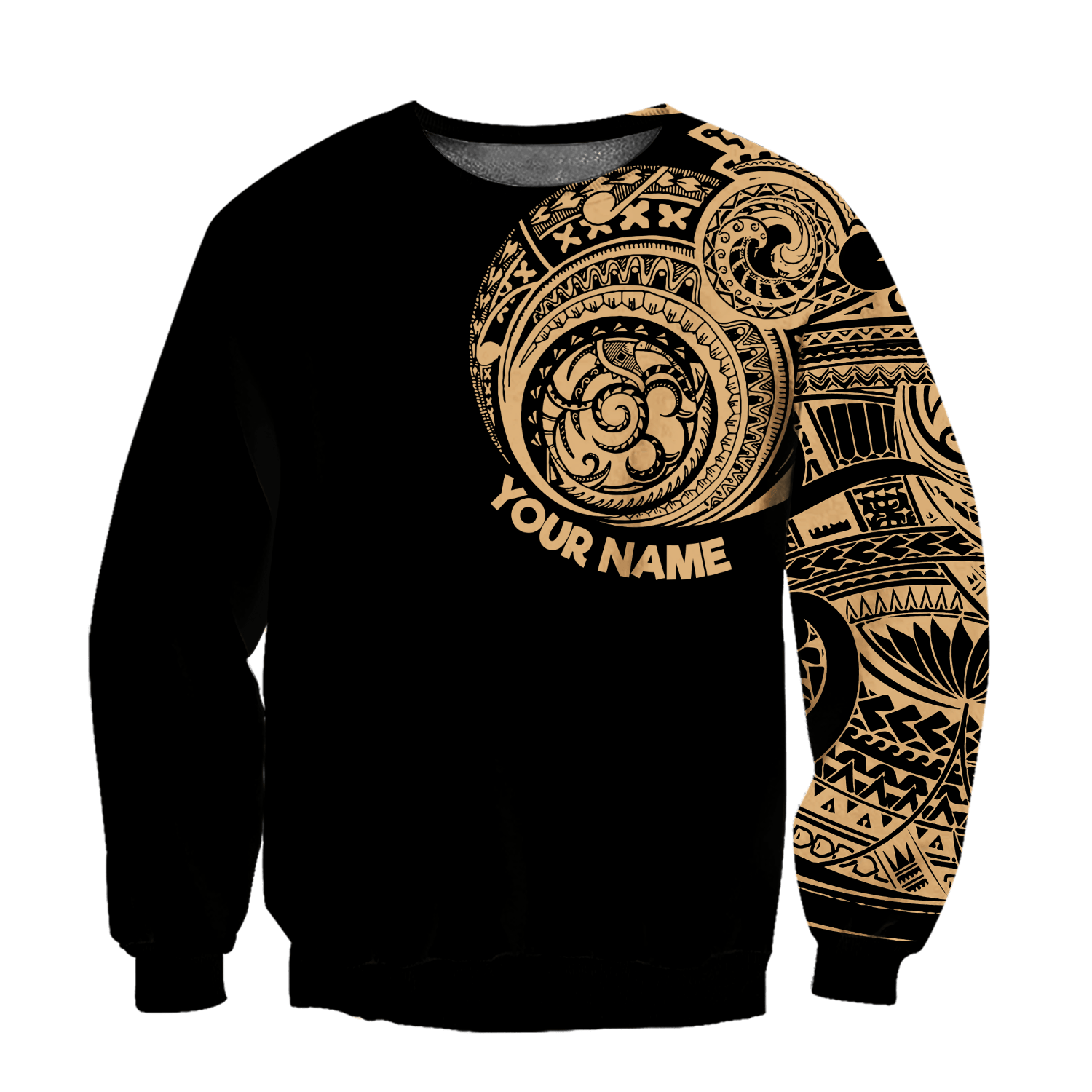 Amazing Polynesian Traditional Tattoo Personalized Unisex Deluxe Hoodie ML