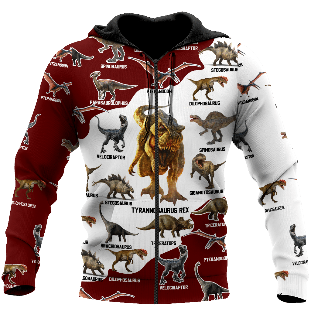 Red dinosaurs d hoodie shirt for men and women HG