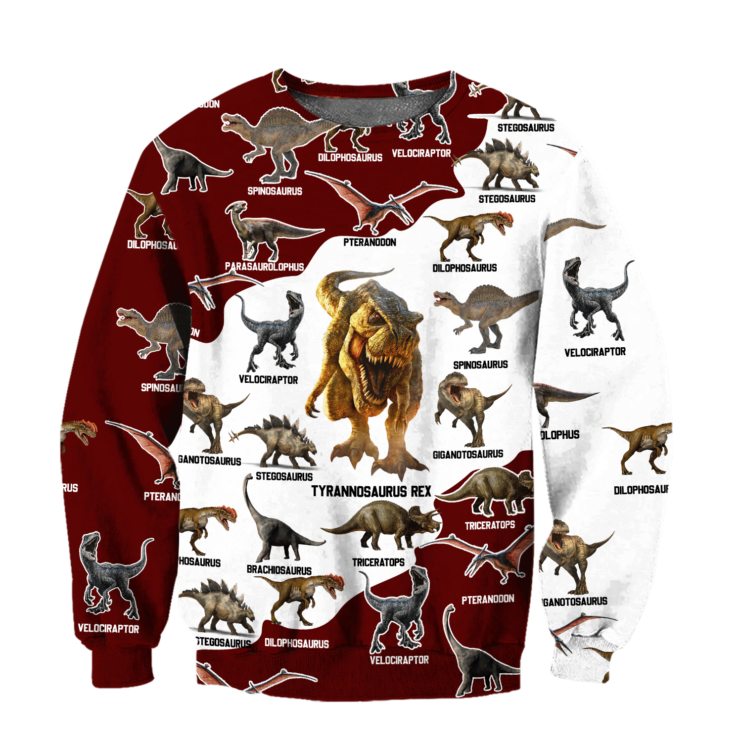 Red dinosaurs d hoodie shirt for men and women HG