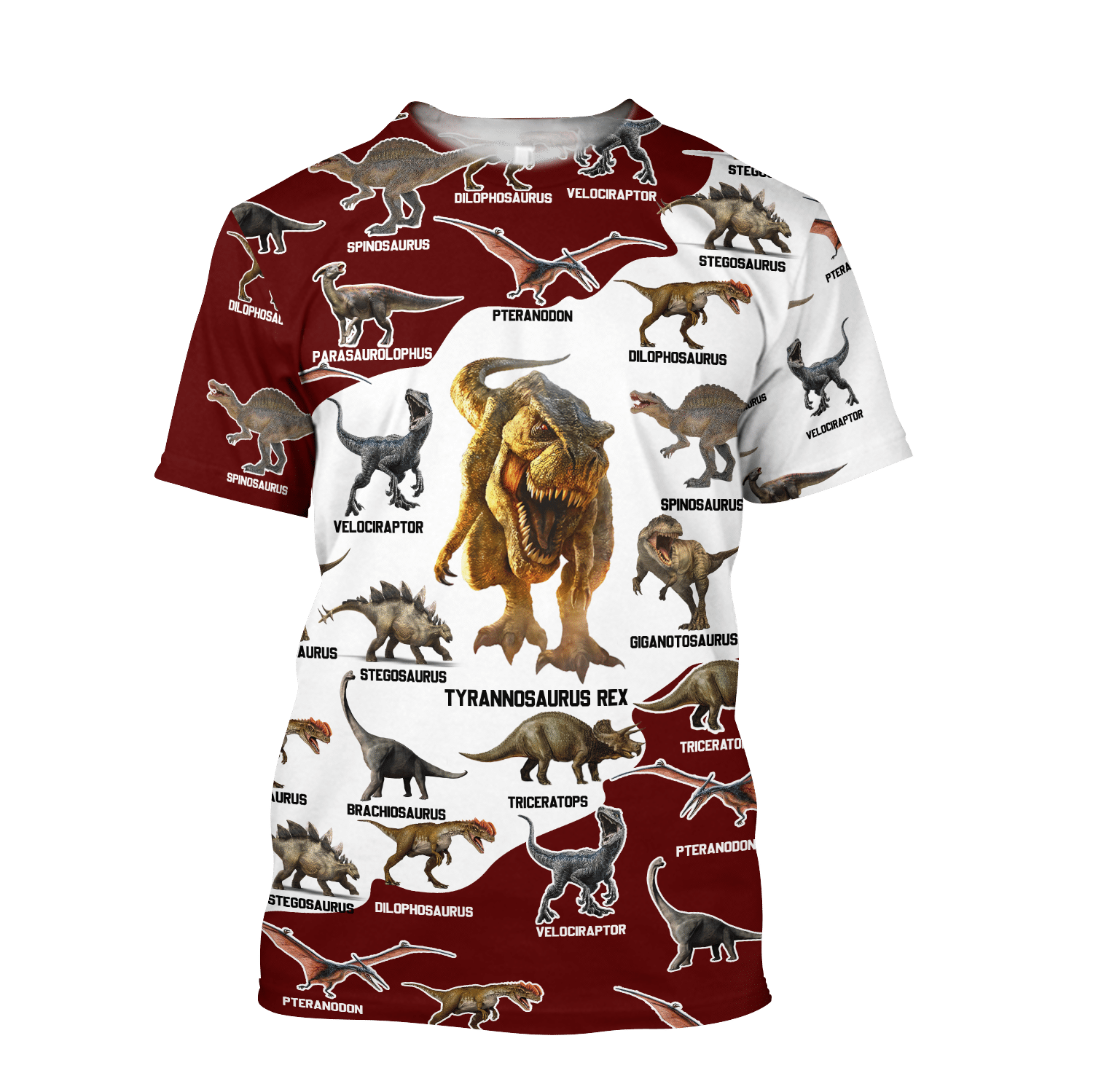 Red dinosaurs d hoodie shirt for men and women HG