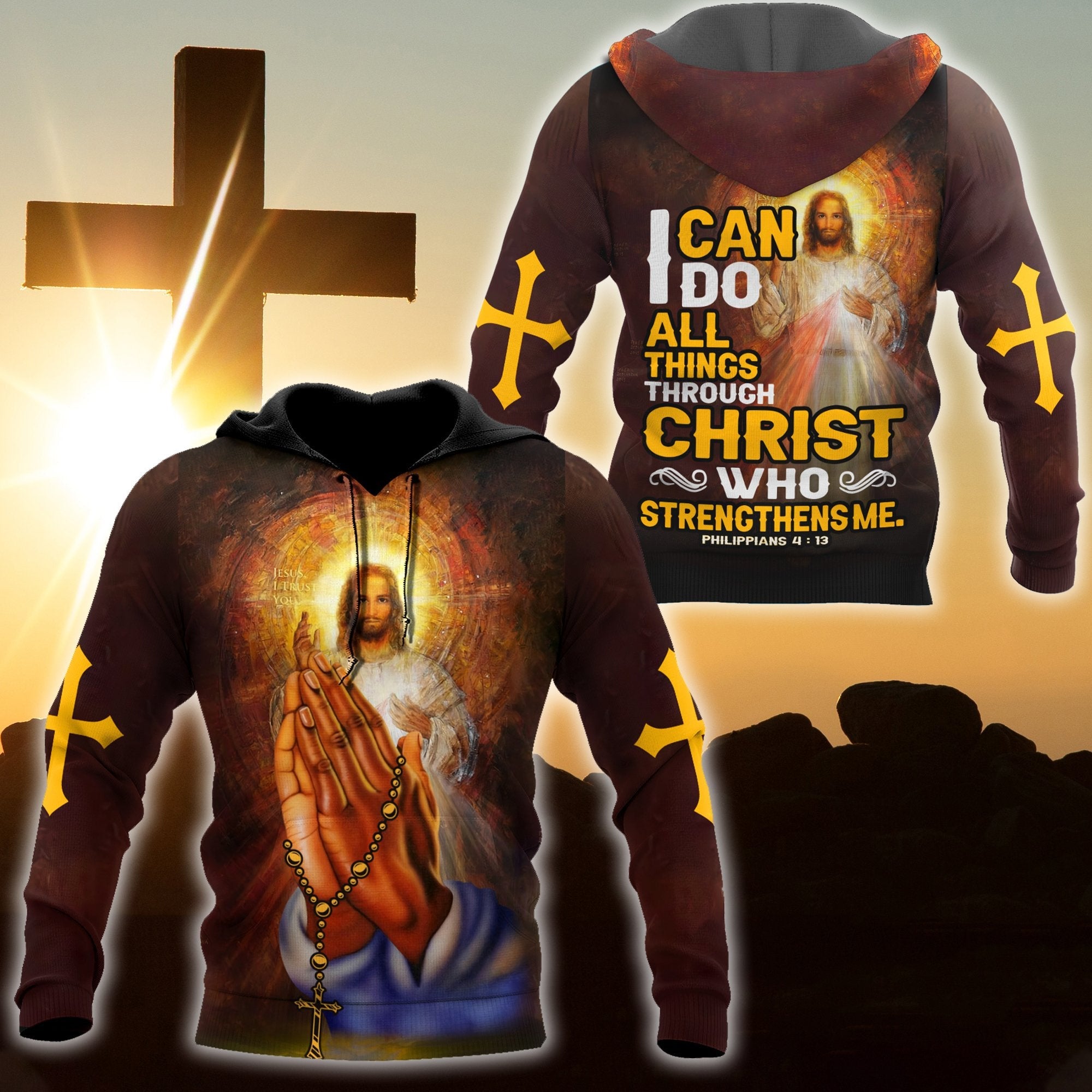 Jesus-I Can Do All Things Unisex Hoodie