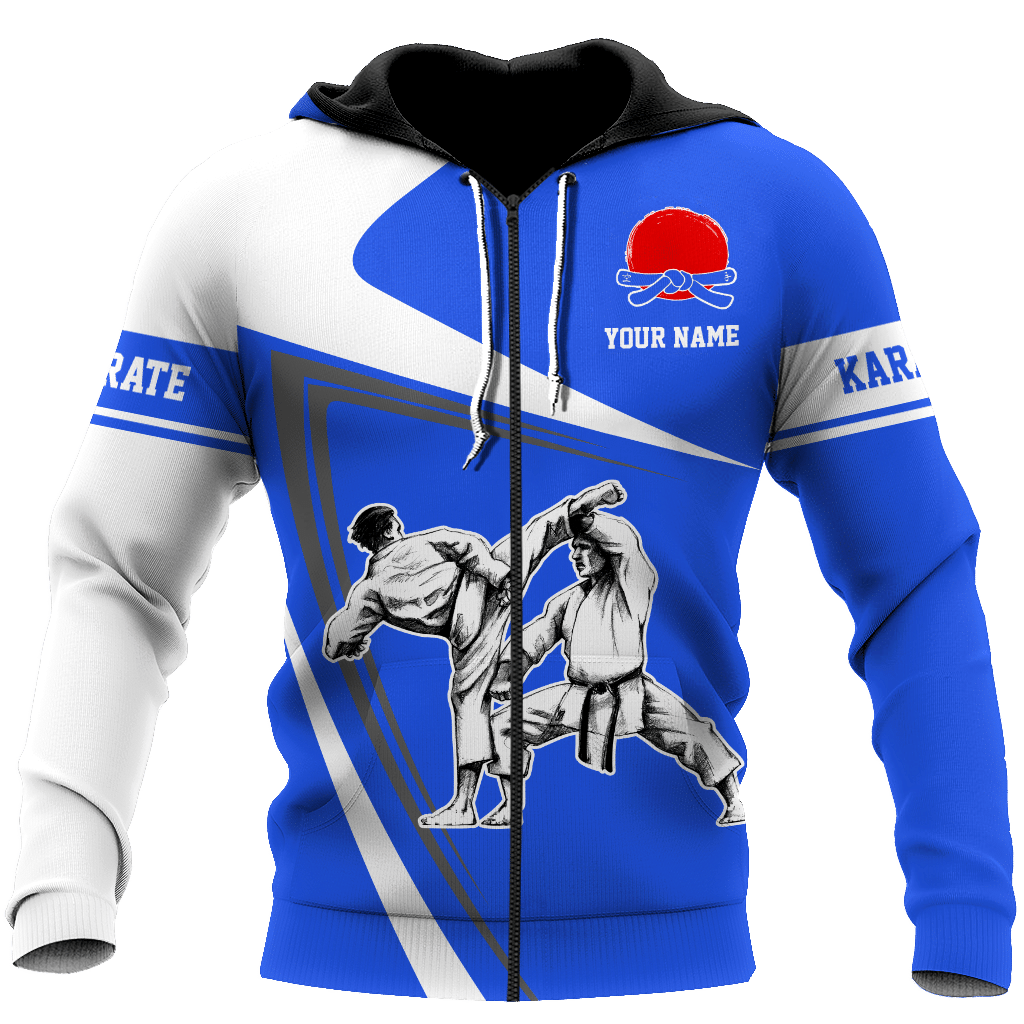 Customize Name Karate Hoodie For Men And Women MH.S