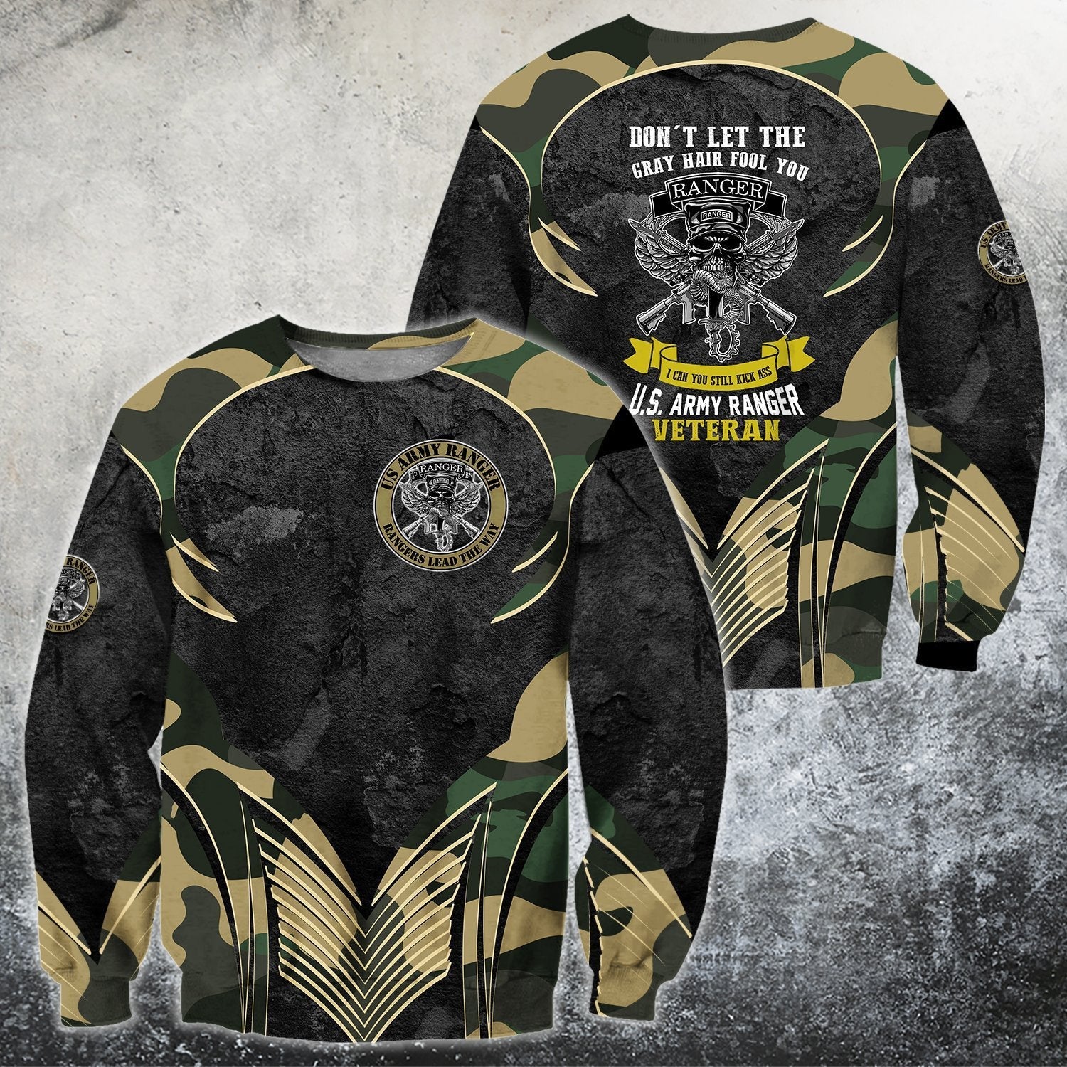 All Over Printed U.S. Army Ranger Veteran Hoodie -MEI