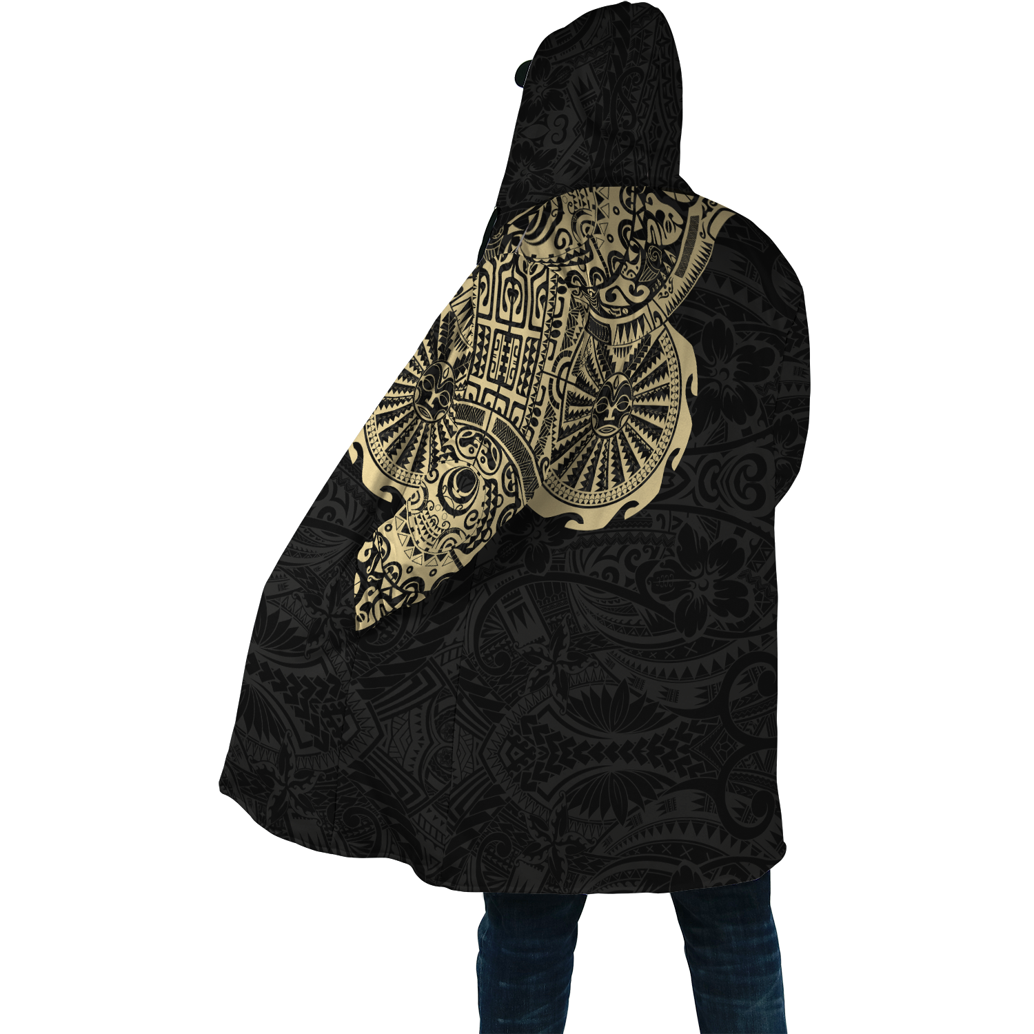 Amazing Polynesian Maori Tattoo Unisex Deluxe Hoodie ML