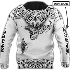 Amazing Polynesian Personalized Samoa Map Tattoo Unisex Deluxe Hoodie ML