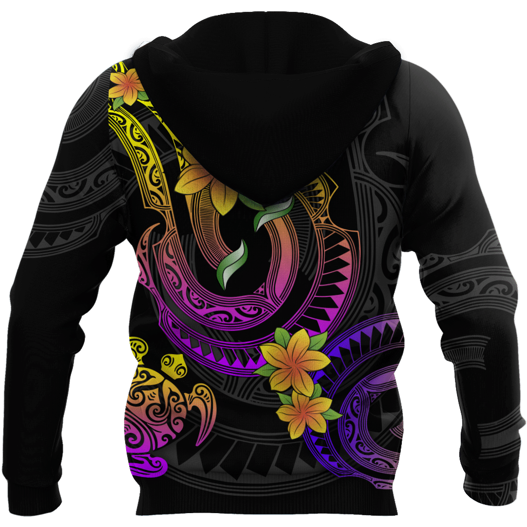 Amazing Polynesian Frangipani Flower Unisex Personalized Deluxe Hoodie ML