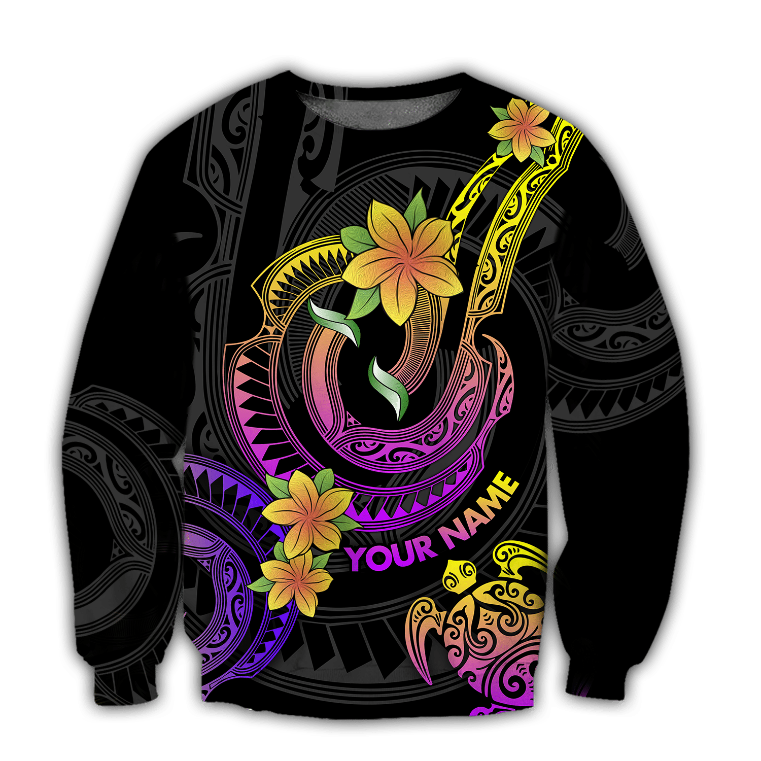 Amazing Polynesian Frangipani Flower Unisex Personalized Deluxe Hoodie ML