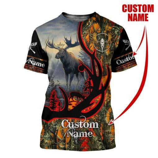 All Over Printed Customized Moose Hunting Hoodie MEI-MEI