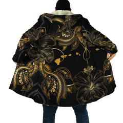 Amazing Polynesian Hawaii Turtle Golden Tattoo Unisex Deluxe Hoodie ML