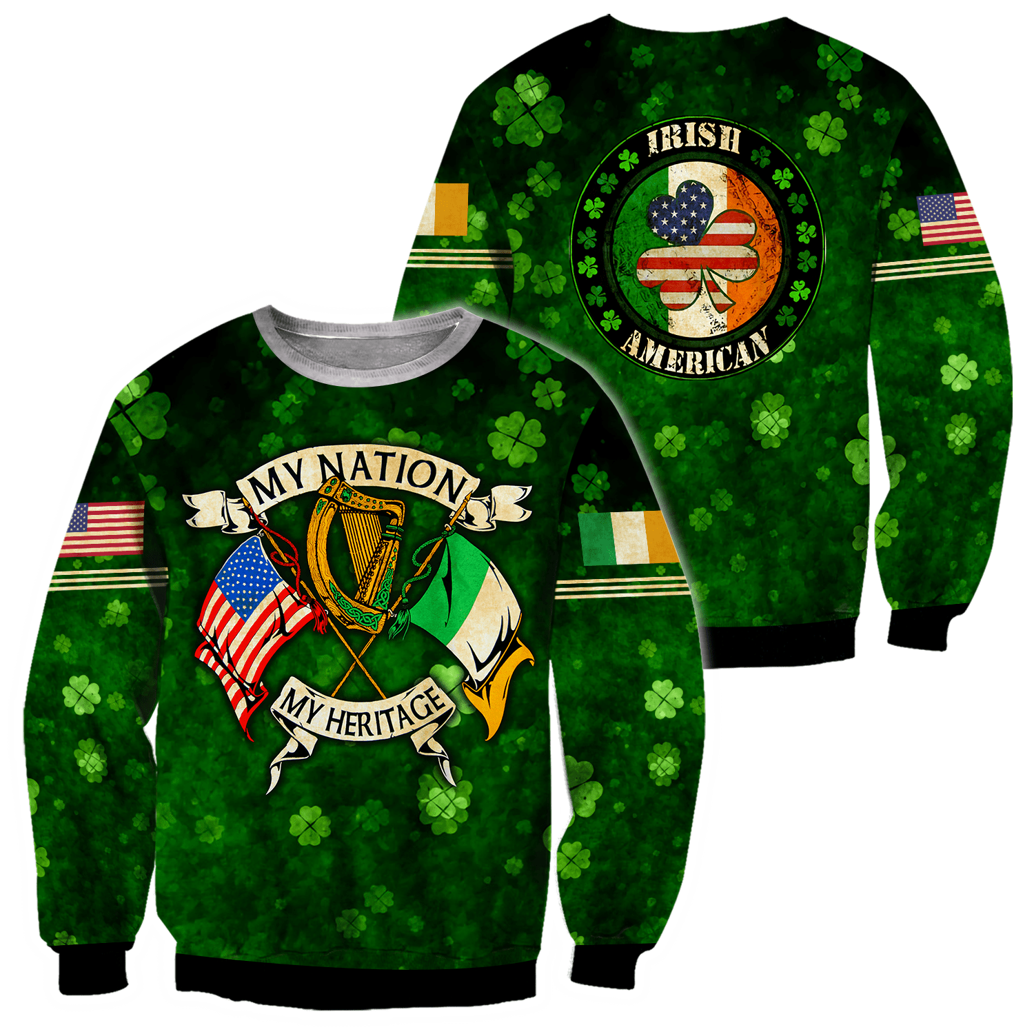 Irish St.Patrick day d hoodie shirt for men and women HVT