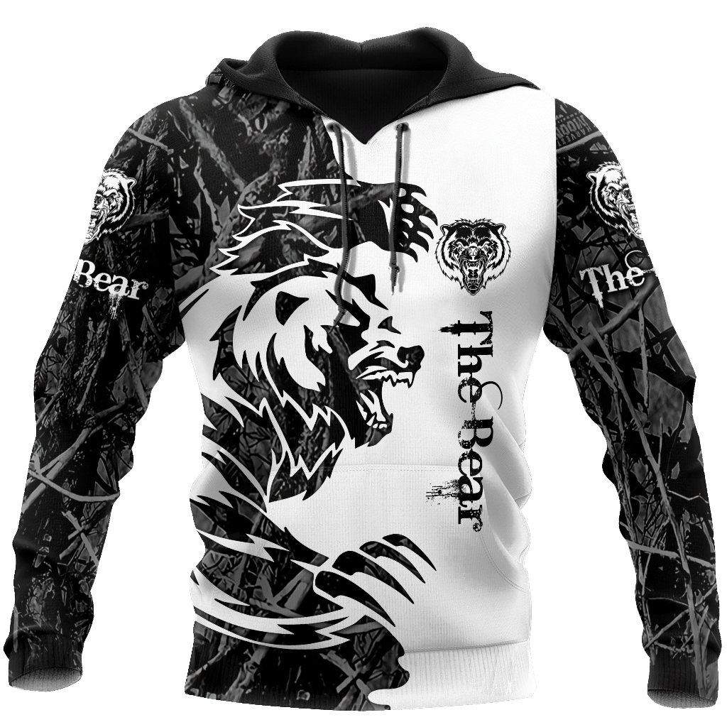 All Over Printed Bear Tatoo Hoodie MEI-MEI