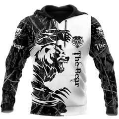 All Over Printed Bear Tatoo Hoodie MEI-MEI