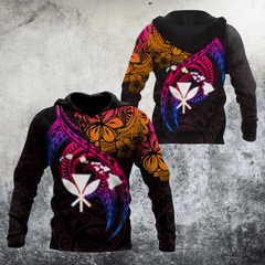 Amazing Polynesian Hawaii Frangipani Flower Unisex Deluxe Hoodie ML