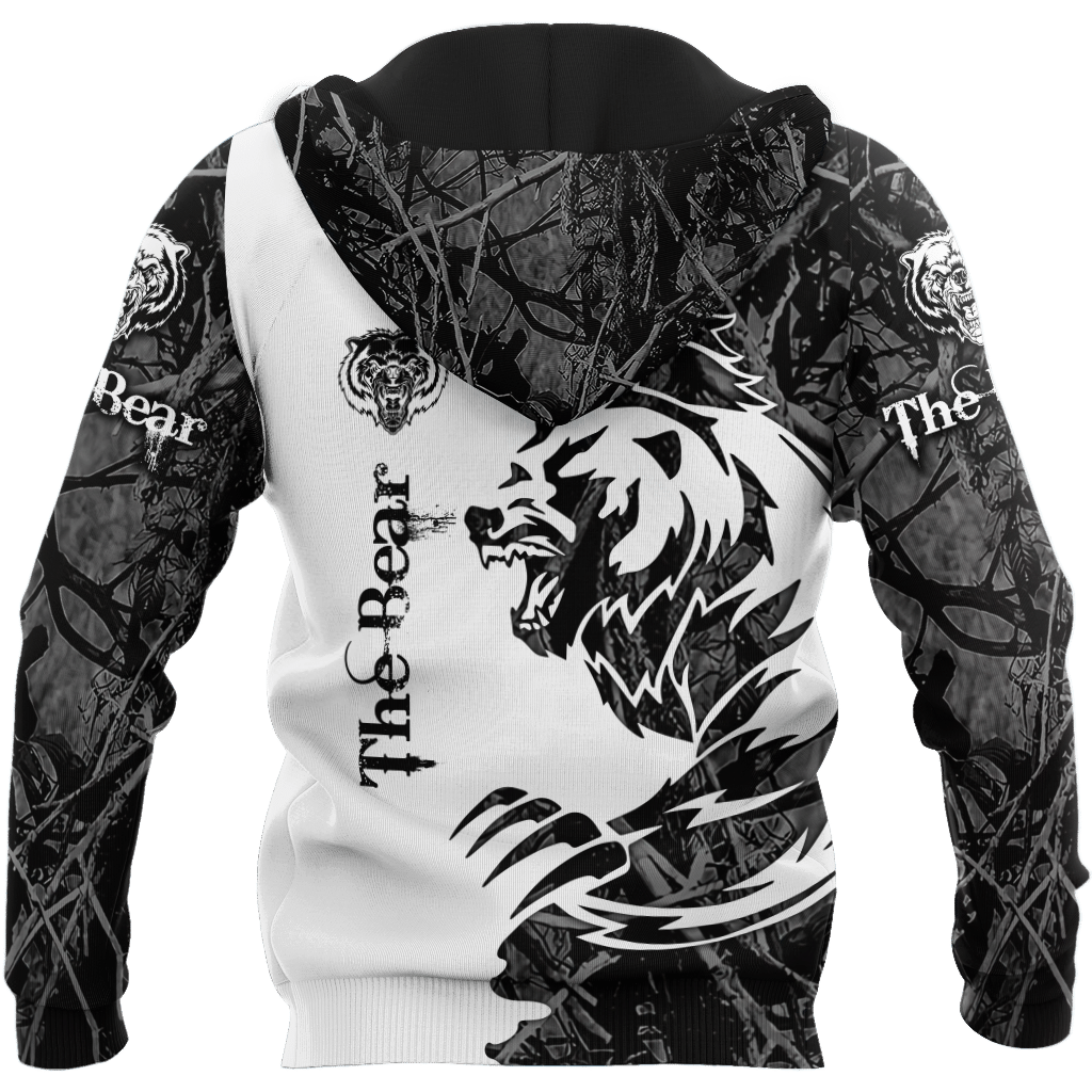 All Over Printed Bear Tatoo Hoodie MEI-MEI