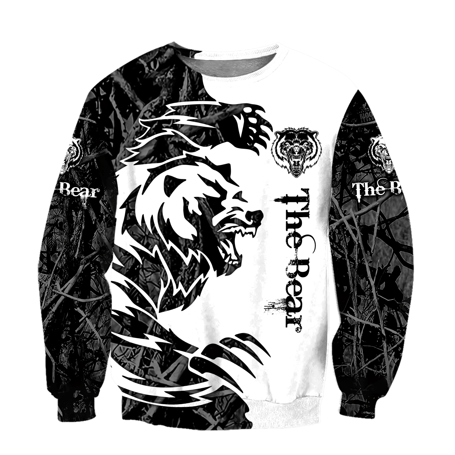 All Over Printed Bear Tatoo Hoodie MEI-MEI