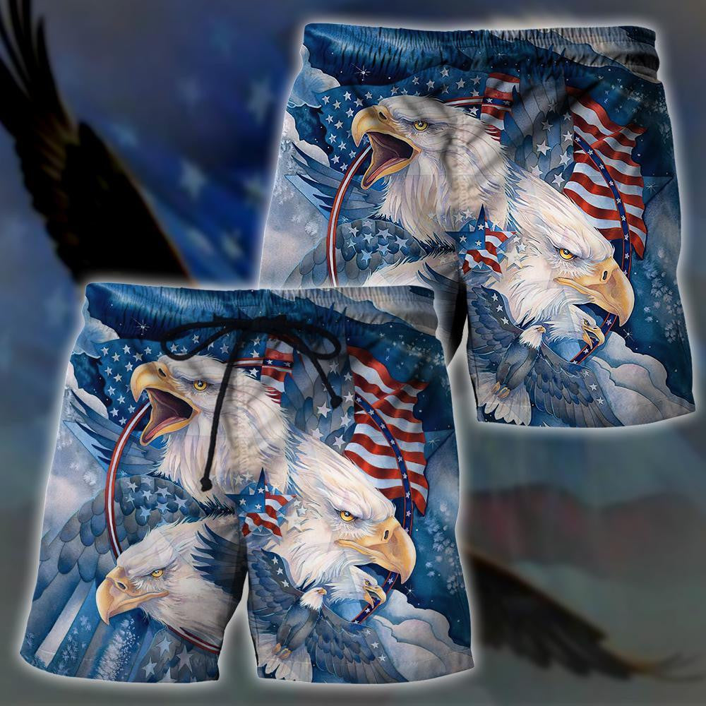 All Over Printed Bald Eagle Hoodie DD-MEI