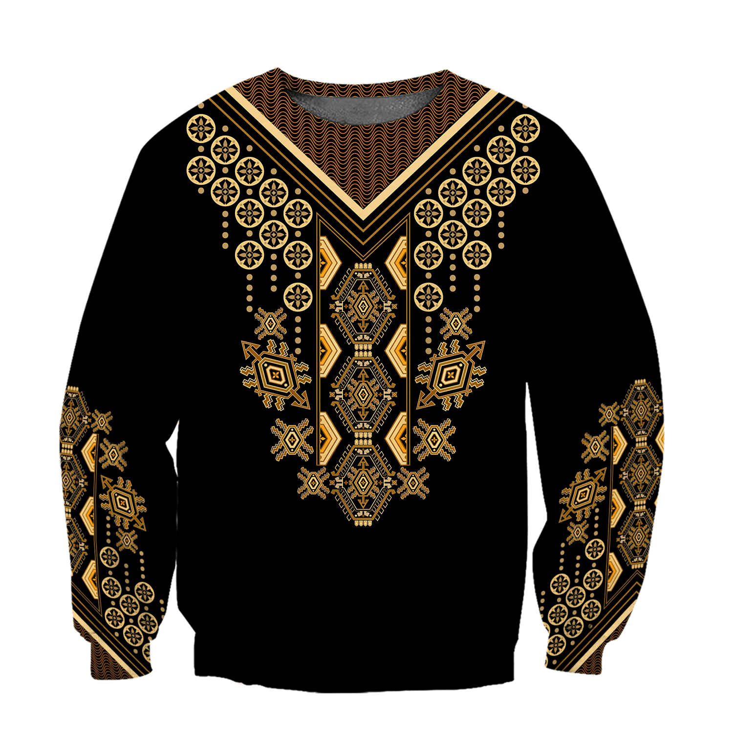 African Culture Dashiki Pattern Unisex Deluxe Hoodie ML