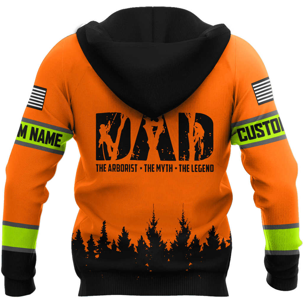 Arborist dad d hoodie shirt for men and women custom name