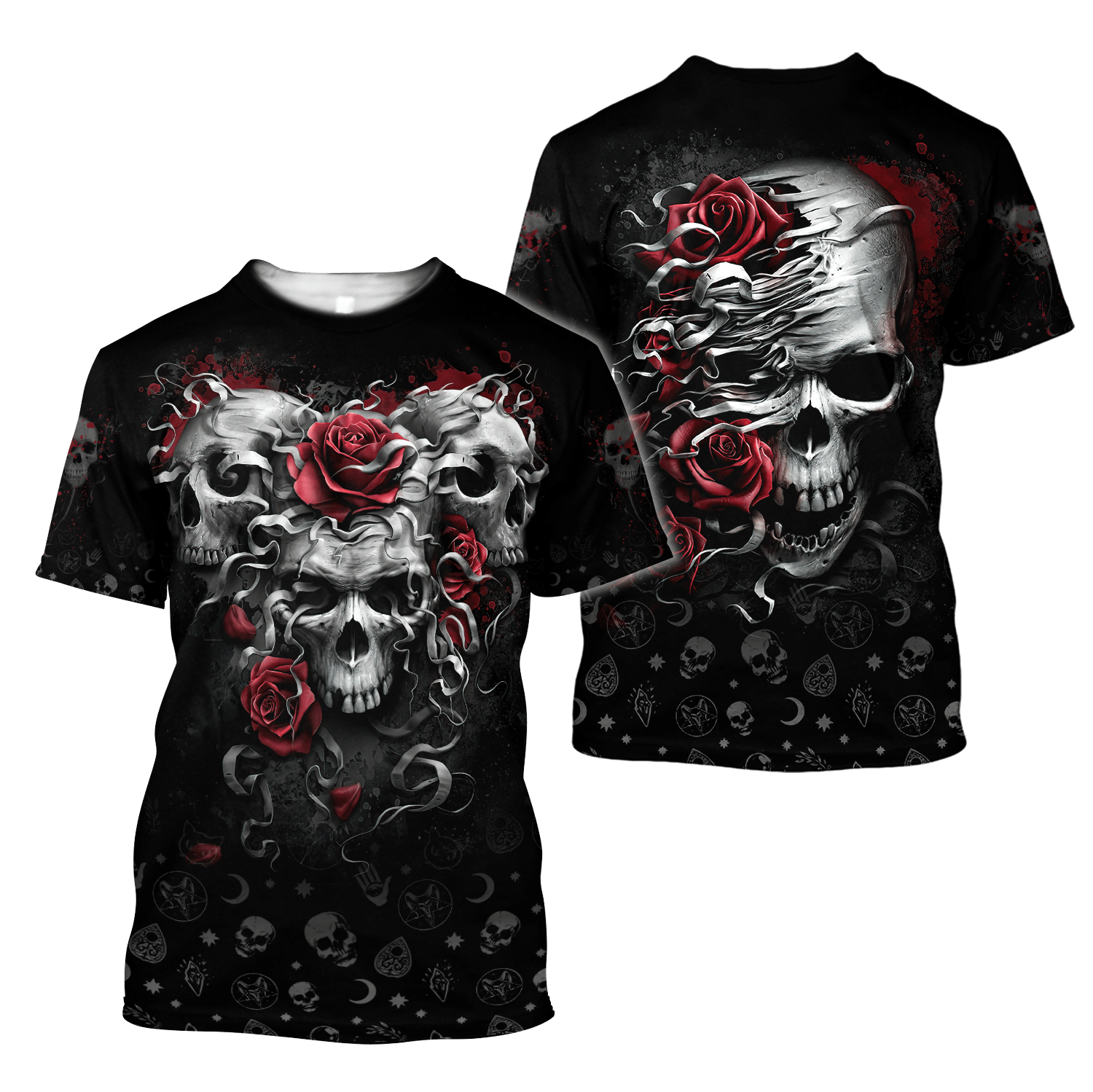 Heart Of Roses Skull Hoodie For Men And Women TNA