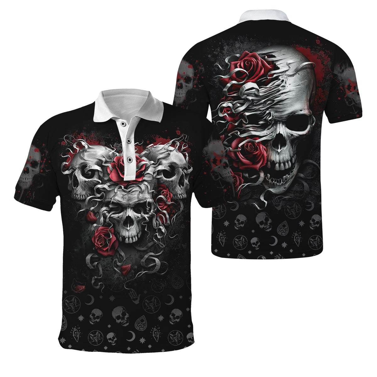 Heart Of Roses Skull Hoodie For Men And Women TNA