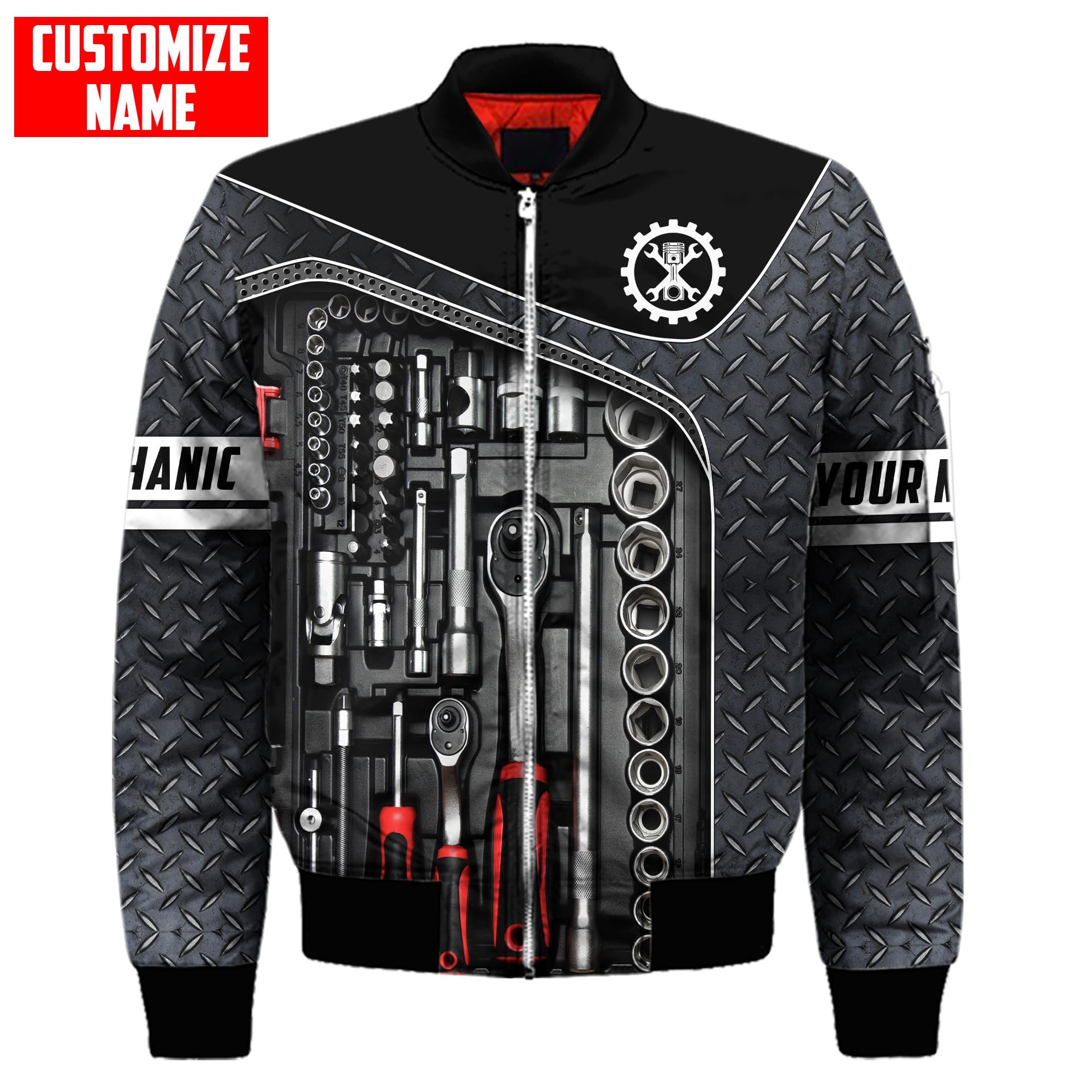 Personalized All Over Printed Mechanic Hoodie For Men and Women