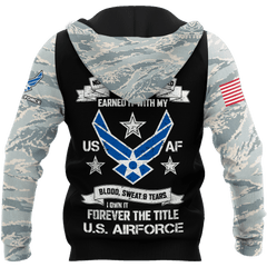 All Over Printed U.S Air Force Hoodie Pi-MEI