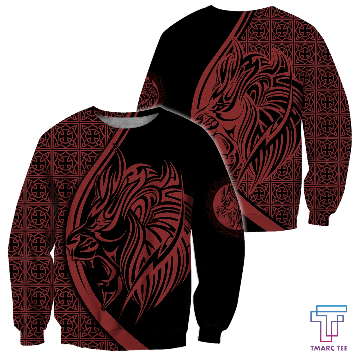 Lion Tattoo Hoodie T Shirt For Men and Women HAC-NM