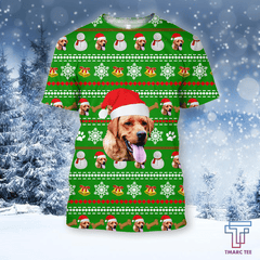 D All Over Print Dog Christmas