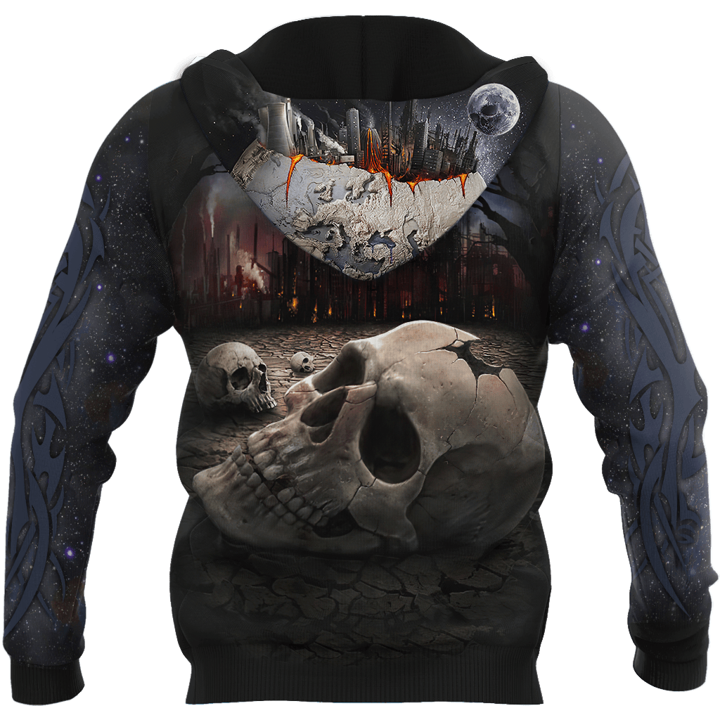 Customize Name Dead City Skull Hoodie For Men And Women