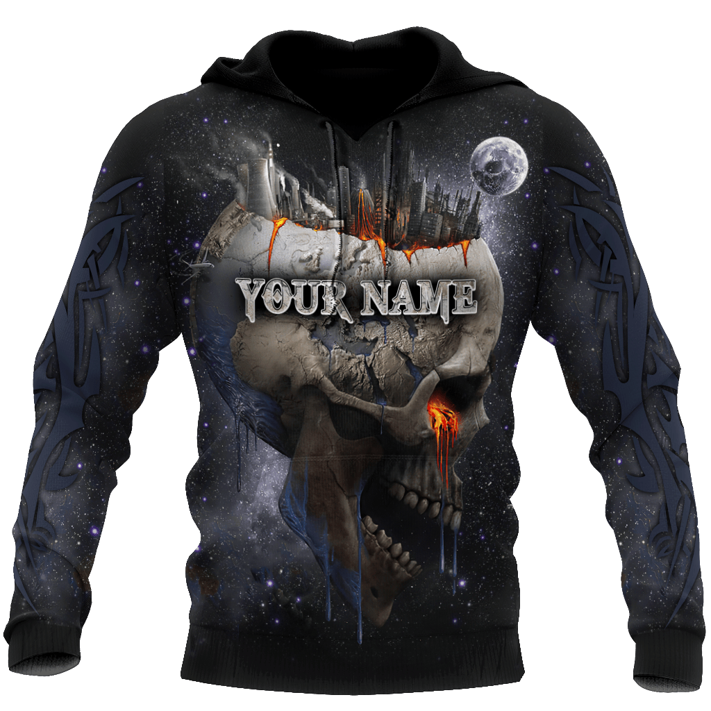 Customize Name Dead City Skull Hoodie For Men And Women