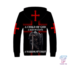 A CHILD OF GOD A MAN OF FAITH A WARRIOR OF CHRIST KNIGHT CHRISTIAN ALL OVER PRINTED SHIRTS