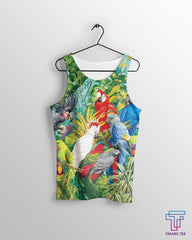 All Over Printed Parrots Shirts HB