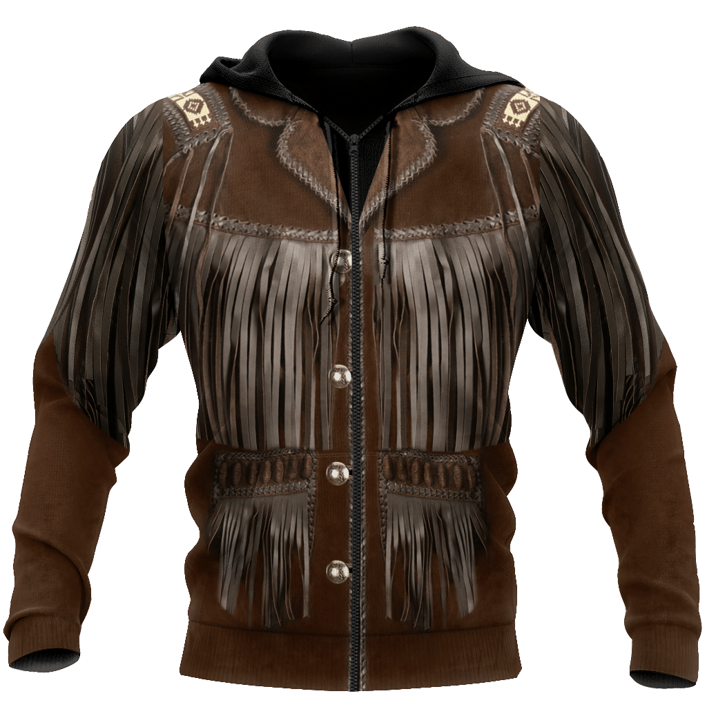 Cowboy Jacket No Cosplay 3D Over Printed Unisex Deluxe Hoodie ML