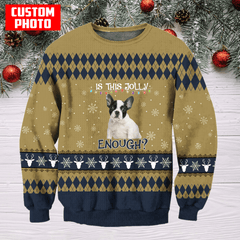 Is This Jolly Enough Personalized D All Over Print Hoodie, Christmas Gifts For Dog Lover