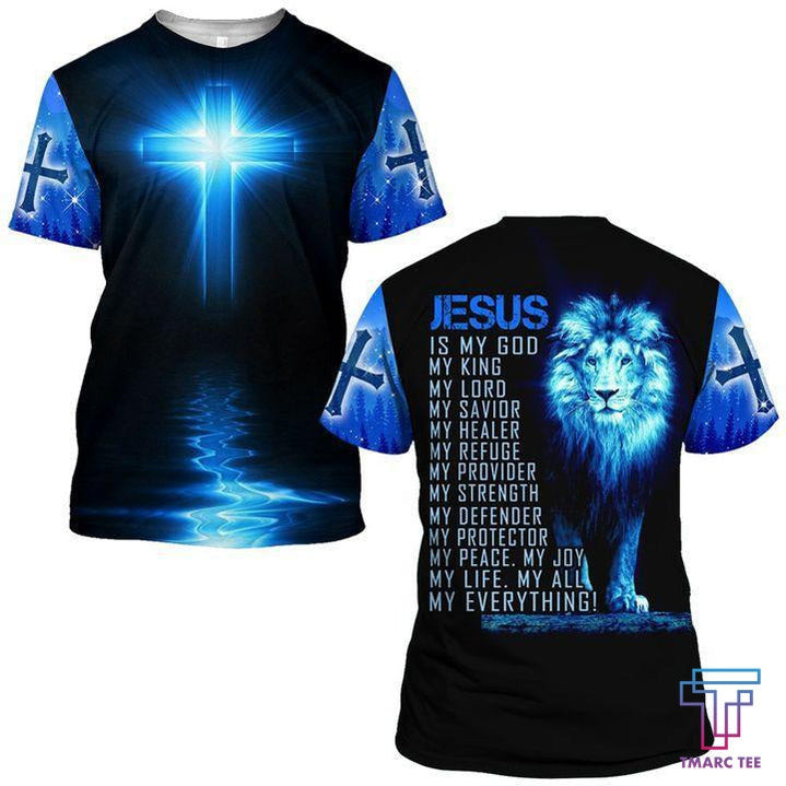 A JESUS GOD JESUS IS MY EVERYTHING ALL OVER PRINTED SHIRTS