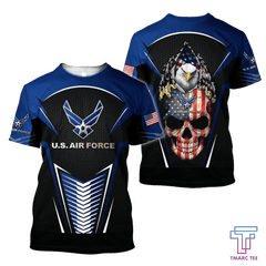 US AirForce skull d all over printed for man and women Pi PL